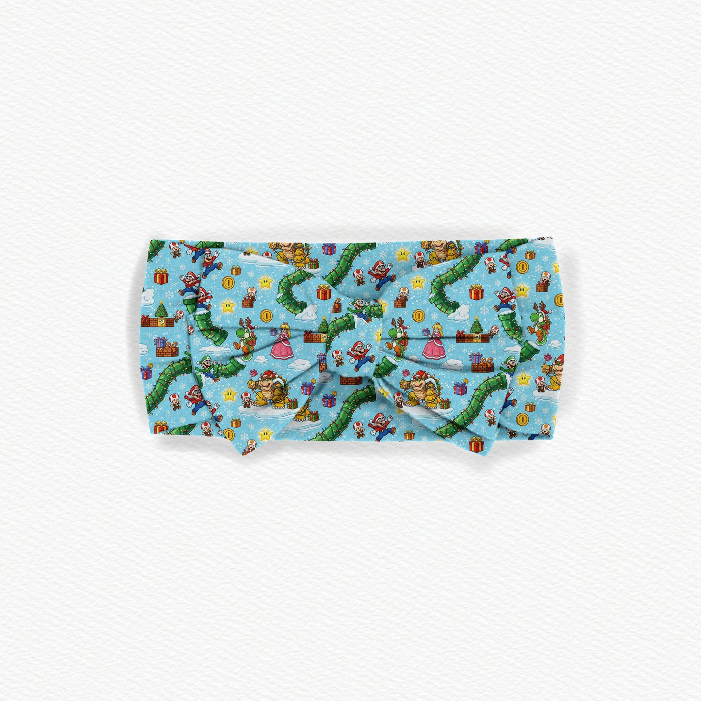 Mario's Christmas Carol Bamboo Bow Headband