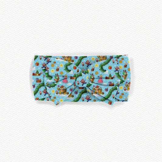 Mario's Christmas Carol Bamboo Bow Headband