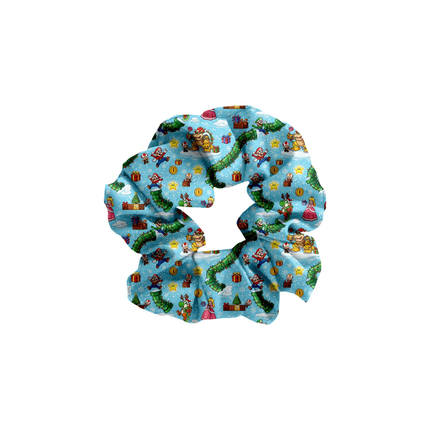 Mario's Christmas Carol Bamboo Scrunchie