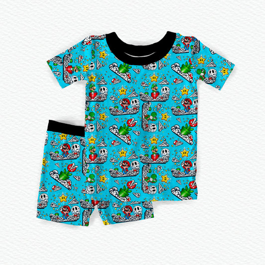 It's-A-Me! Bamboo Short Sleeve & Shorts Two Piece Pajama Set
