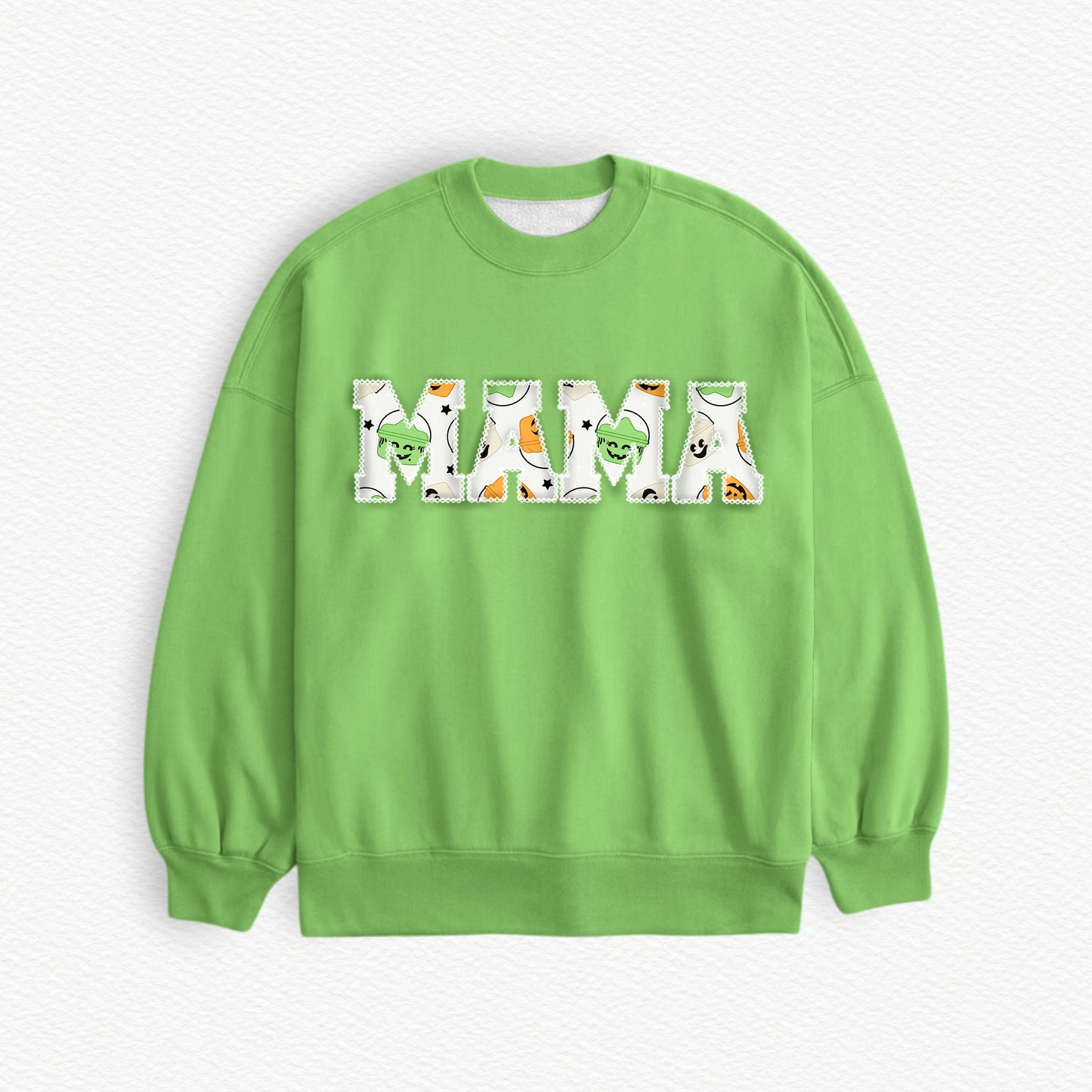 McBoo MAMA Embroidered Lightweight Bamboo Spandex Adult Sweatshirt