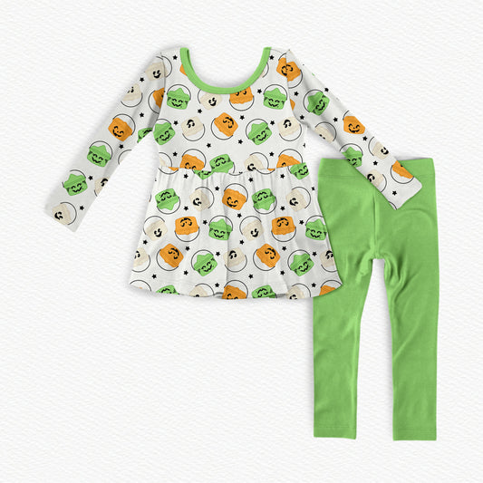 Mcboo Bamboo Long Sleeve Peplum & Leggings Set
