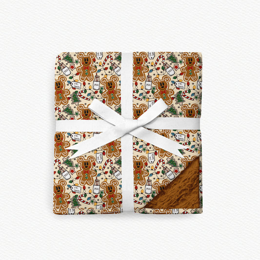 Milk & Cookies Fur Backed Bamboo Blanket