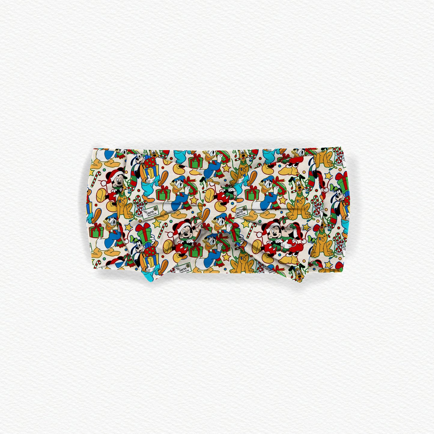 Dear Santa Christmas Bamboo Bow Headband