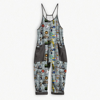 Military Family Bamboo Youth Cozy Tank Romper