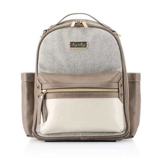 Itzy Ritzy Mini Diaper Bag Boss Backpack - Vanilla Latte
