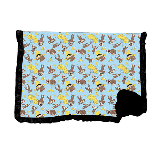 Curious Bamboo Minky Dot Toddler Blanket With Ruffle