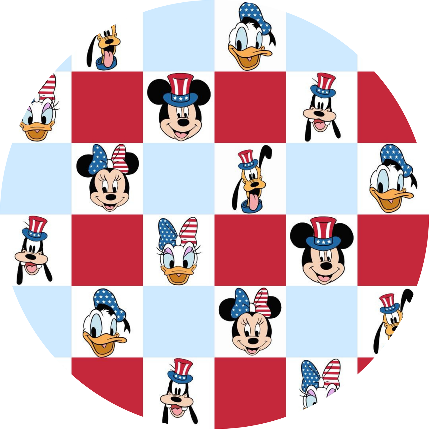 Checkered Disney 4th Bamboo Shortie