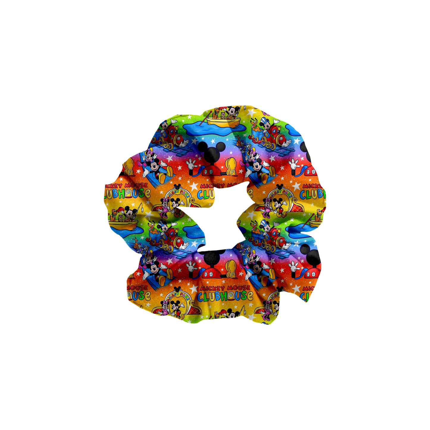 Mouse House Bamboo Scrunchie