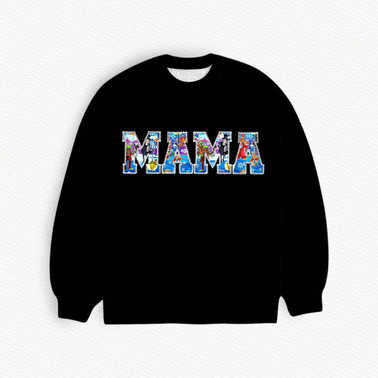 Muppets A Christmas Carol MAMA Embroidered French Terry Bamboo Adult Sweatshirt