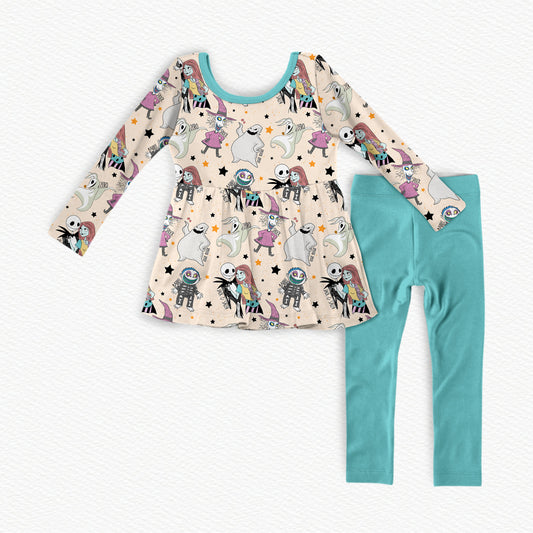 This Is Halloween! Bamboo Long Sleeve Peplum & Leggings Set
