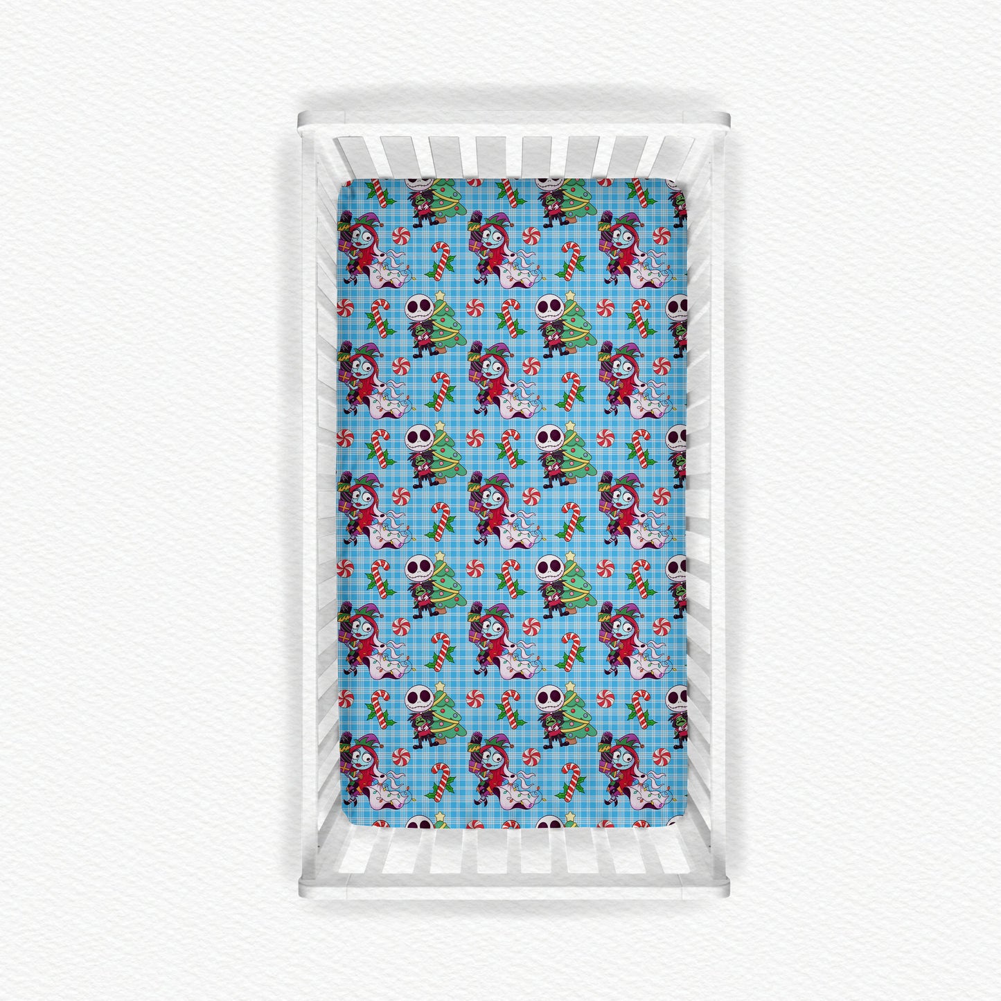 Festive Fright Christmas Bamboo Crib Sheet