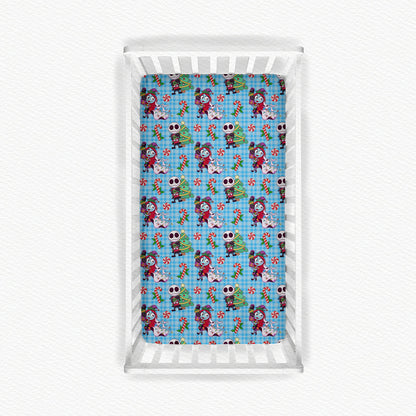 Festive Fright Christmas Bamboo Crib Sheet