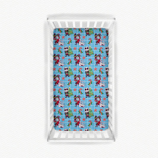 Festive Fright Christmas Bamboo Crib Sheet