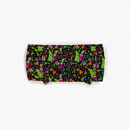Neon Grump Christmas Bamboo Bow Headband