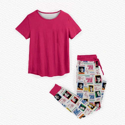 New Kids On The Block Bamboo Adult Jogger Style Sleep Set