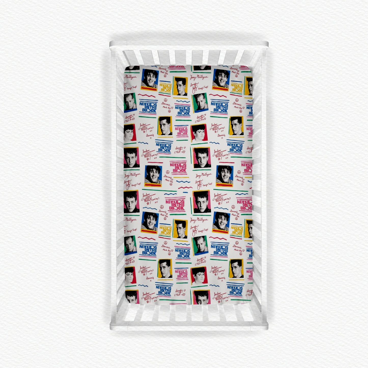 New Kids On The Block Bamboo Crib Sheet