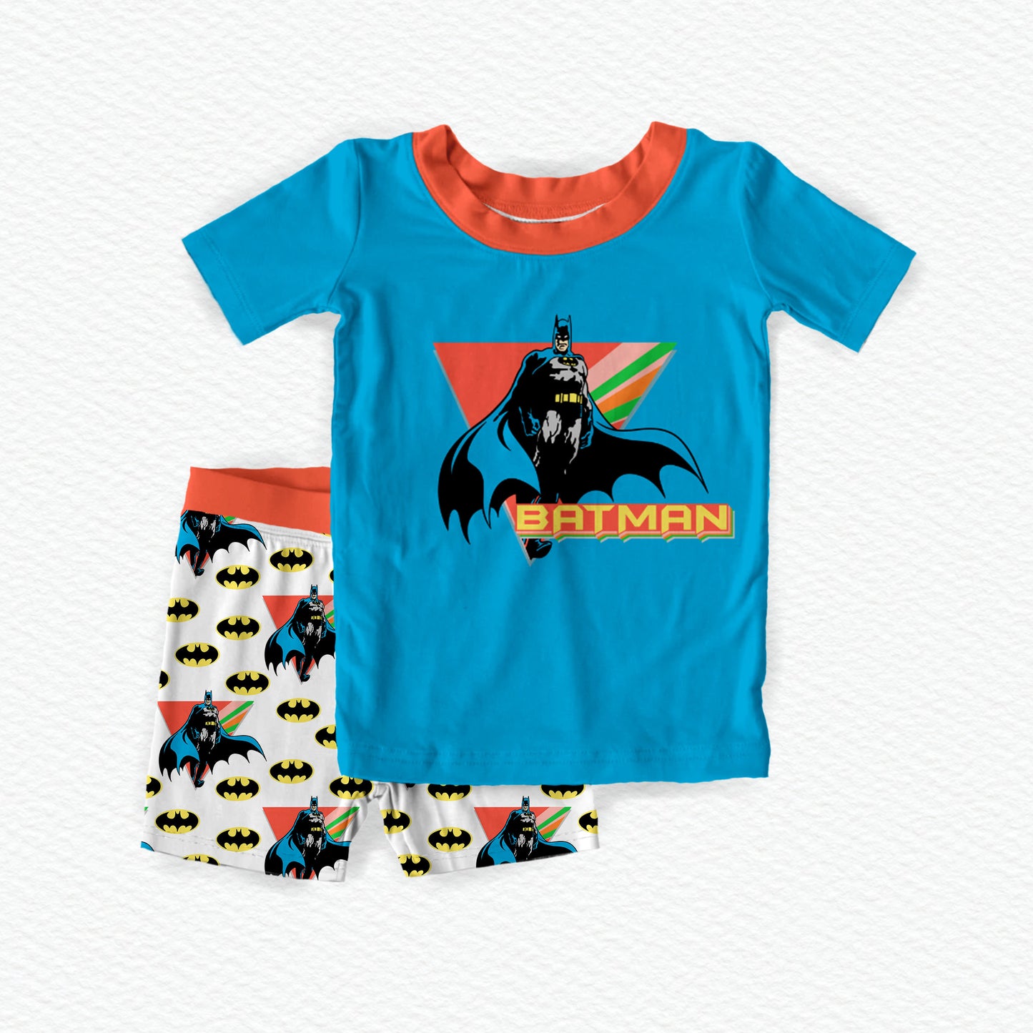 Batman Bamboo Short Sleeve & Shorts Two Piece Pajama Set