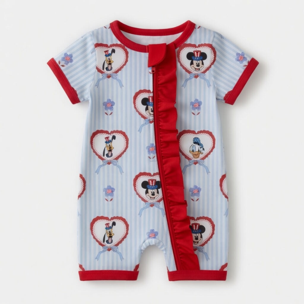 A Disney 4th Ruffle Bamboo Shortie