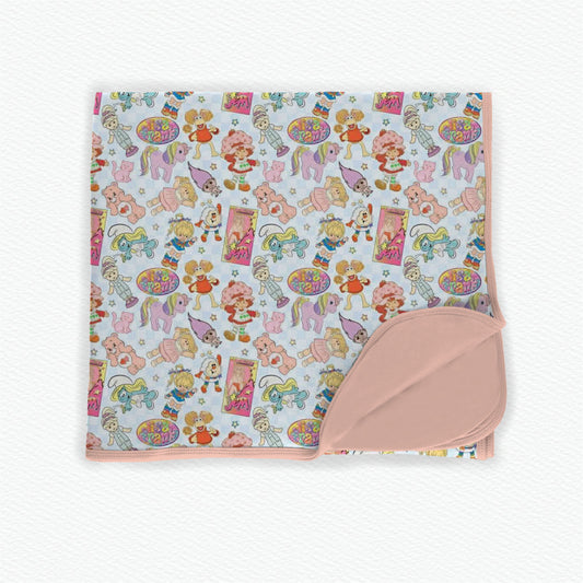 It's Giving Nostalgia Double Layer 50x50 Bamboo Blanket