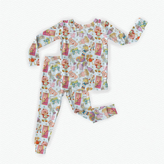 It's Giving Nostalgia Bamboo Long Sleeve Two Piece Pajama Set