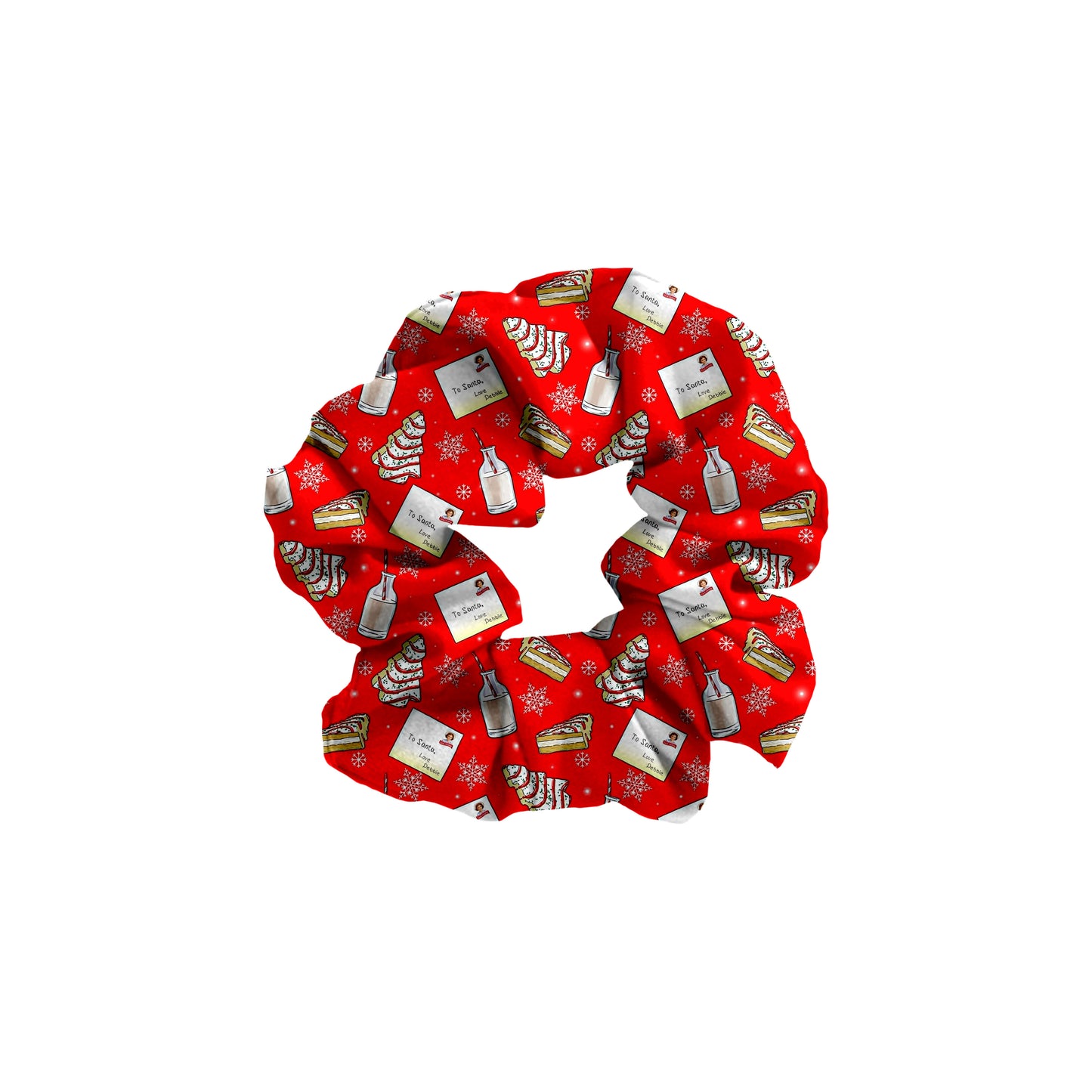 Christmas Tree Cakes Bamboo Scrunchie