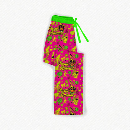 Party Animal Bamboo Adult Straight Leg Style Pants