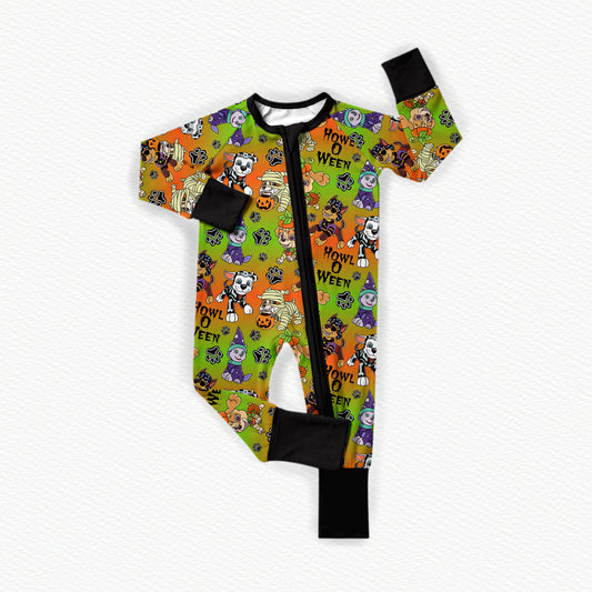 HOWL-O-Ween Bamboo Zippy Pajamas