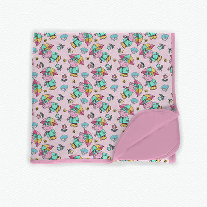 Muddy Puddles Double Layer 50x50 Bamboo Blanket