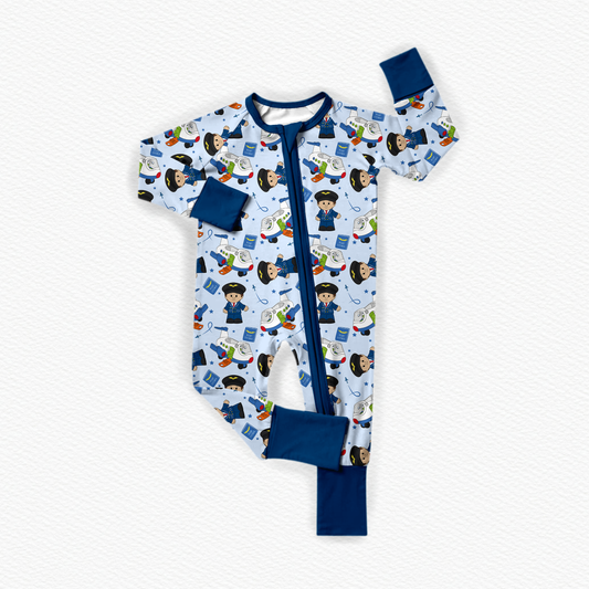 Pilot Tiny People Bamboo Zippy Pajamas