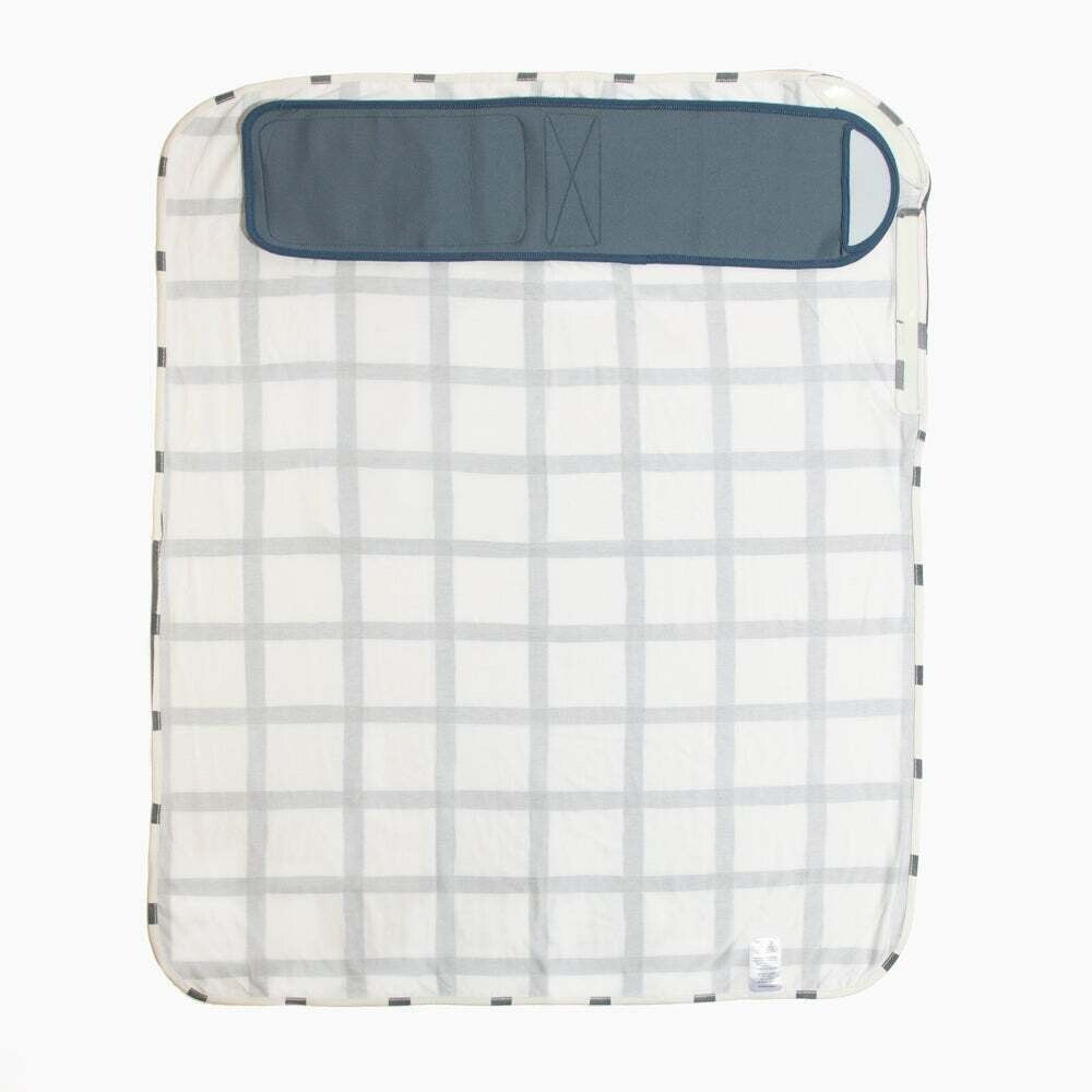 Indigo Windowpane Swaddle II w/ Laundry Bag & Snuggle Band