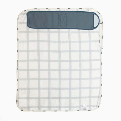Indigo Windowpane Swaddle II w/ Laundry Bag & Snuggle Band