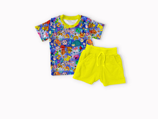Gotta Catch 'Em All! Bamboo T-shirt & Shorts Set