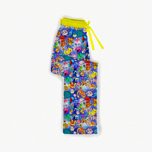 Gotta Catch 'Em All! Bamboo Adult Straight Leg Style Pants
