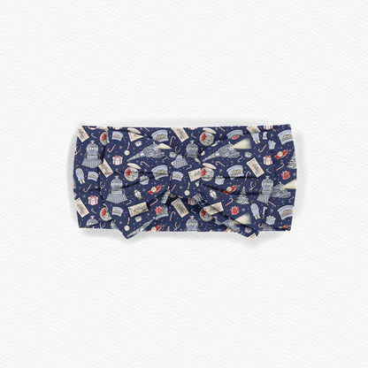 All Aboard! Bamboo Bow Headband