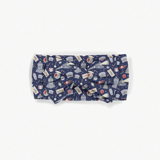 All Aboard! Bamboo Bow Headband