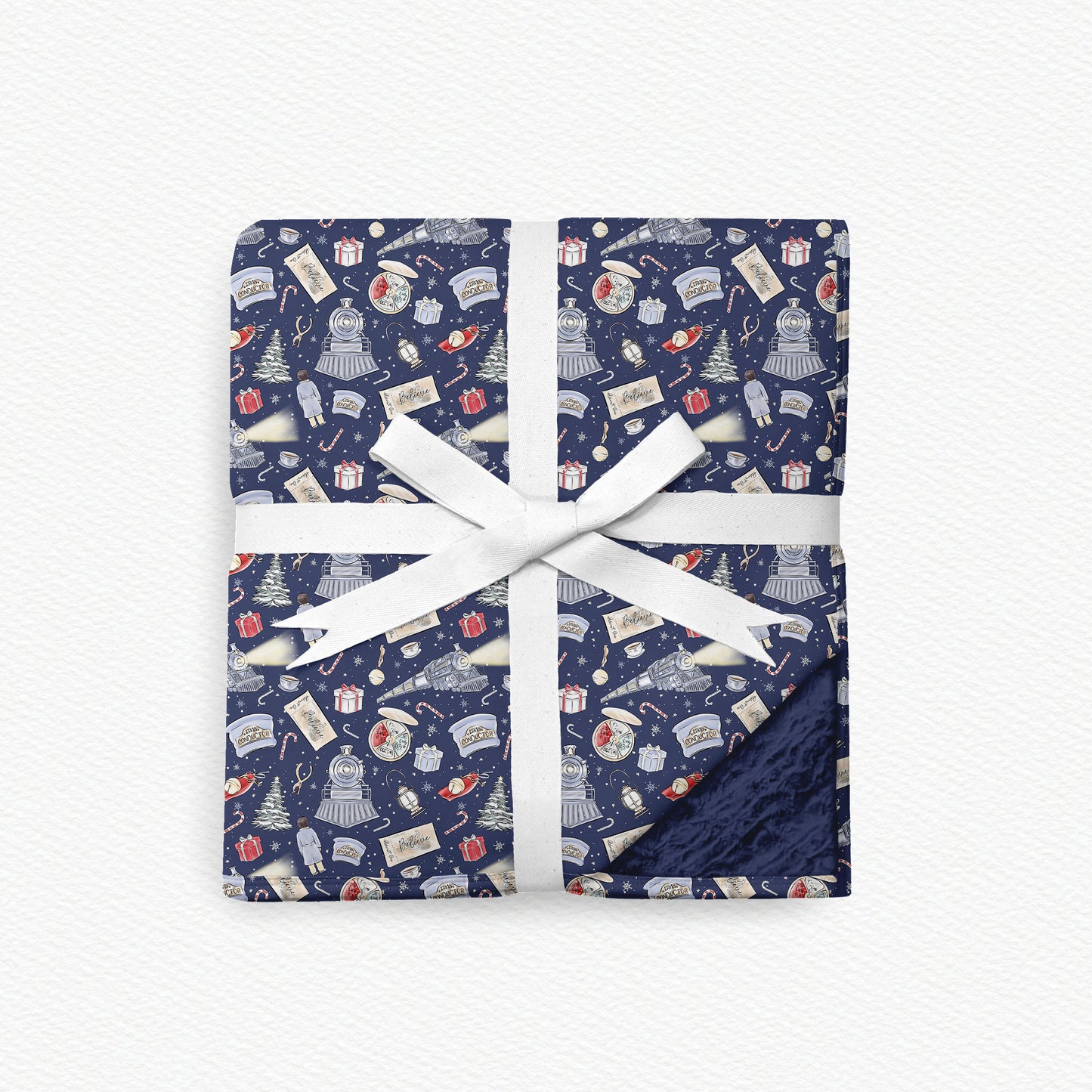 All Aboard! Fur Backed Bamboo Blanket