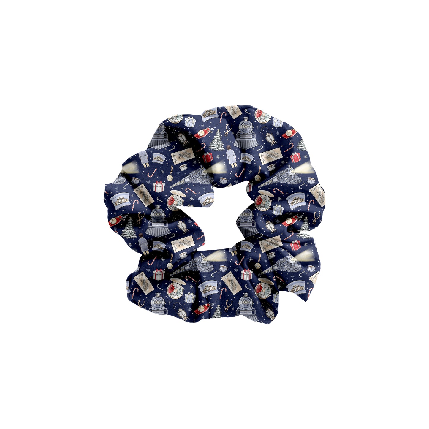 All Aboard! Bamboo Scrunchie