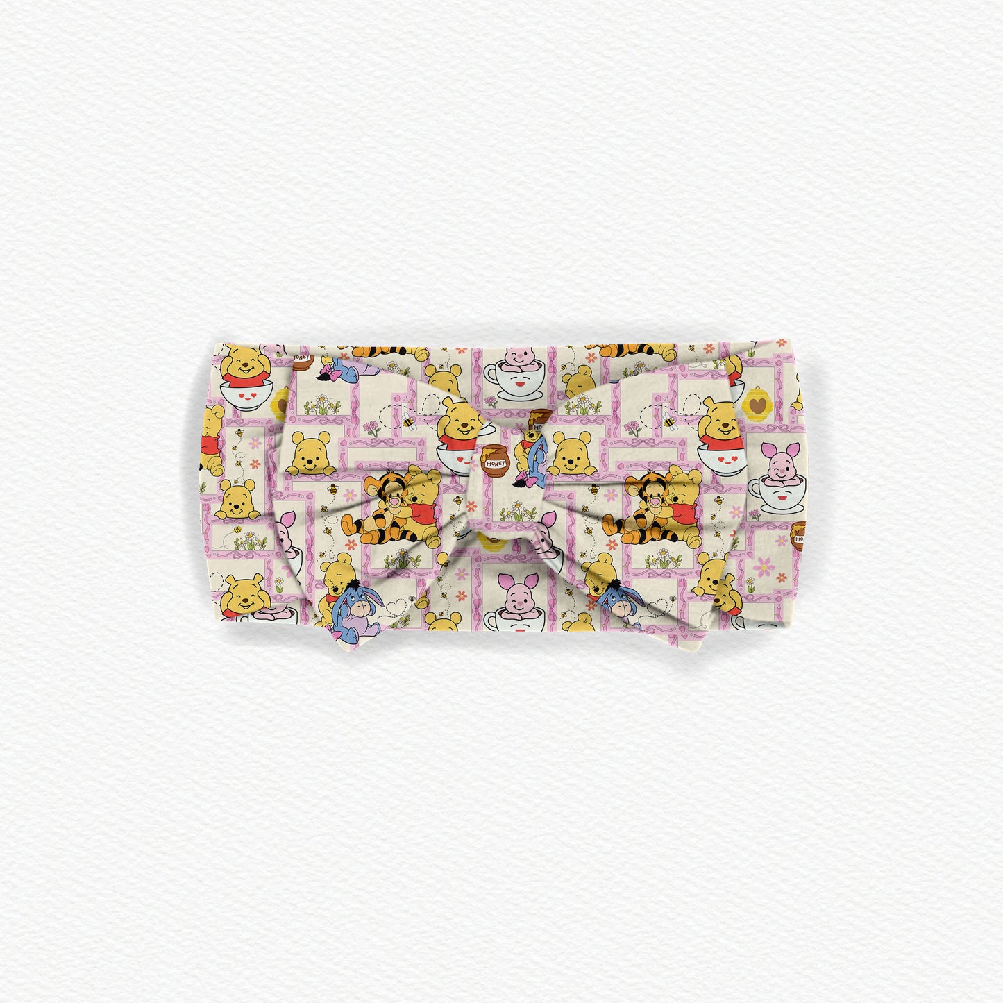 Pooh Patches Bamboo Bow Headband