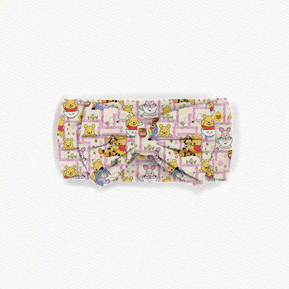 Pooh Patches Bamboo Bow Headband