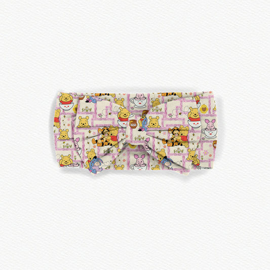 Pooh Patches Bamboo Bow Headband