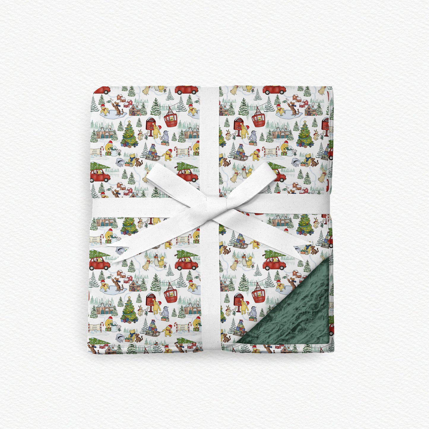 100 Acre Holiday's Fur Backed Bamboo Blanket