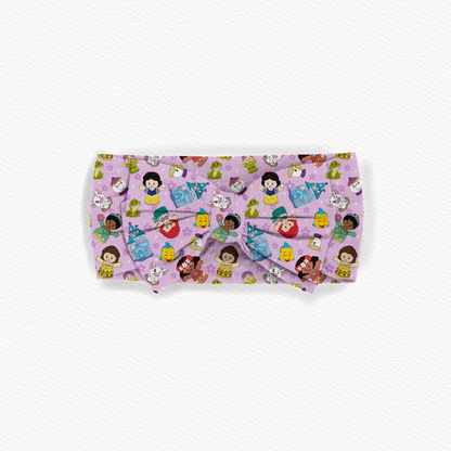 Purple Princess Tiny People Bamboo Bow Headband