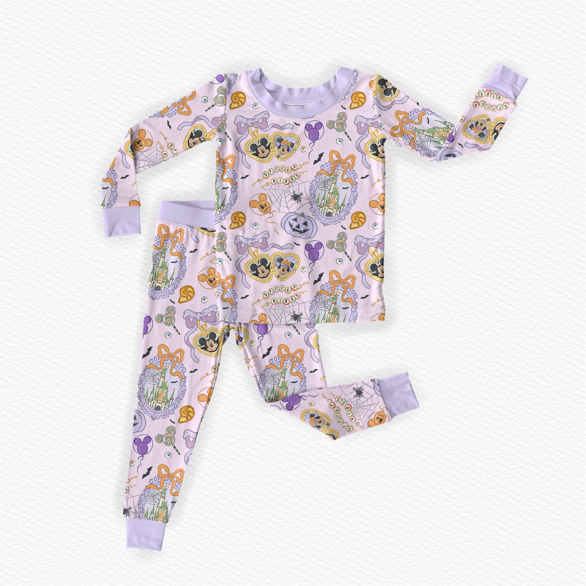 Petrifying Portraits Bamboo Long Sleeve Two Piece Pajama Set