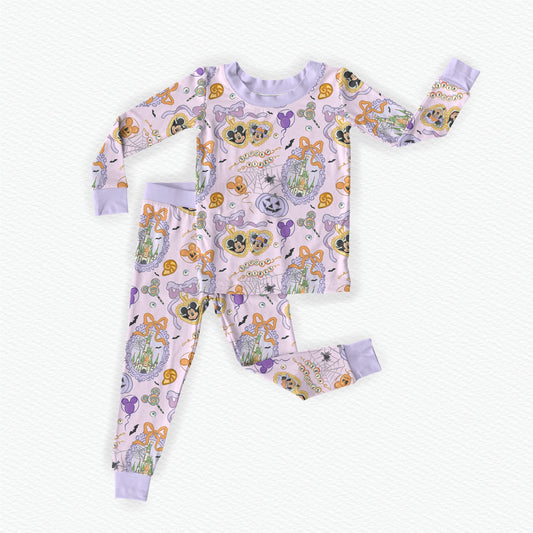 Petrifying Portraits Bamboo Long Sleeve Two Piece Pajama Set