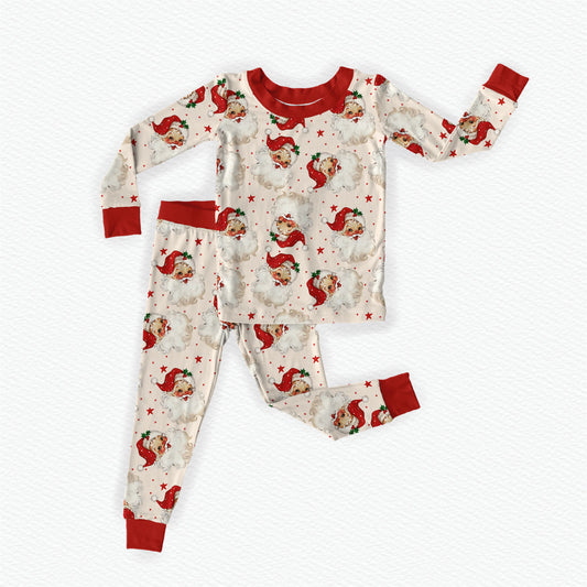 Old Saint Nick Bamboo Long Sleeve Two Piece Pajama Set