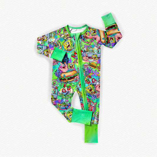 F Is For Friends Bamboo Zippy Pajamas