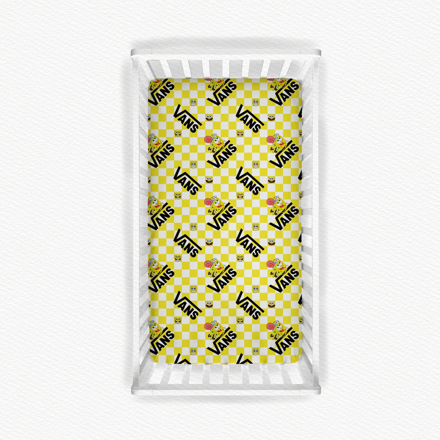 Squarepants Skatepark Bamboo Crib Sheet