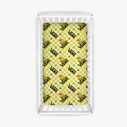 Squarepants Skatepark Bamboo Crib Sheet