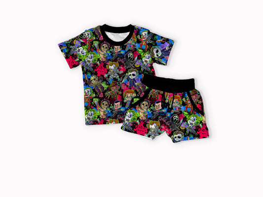 Scary Toons Bamboo T-shirt & Shorts Set
